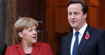 German Chancellor Angela Merkel and UK Prime Minister David Cameron