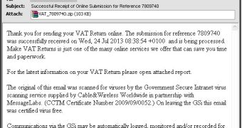 Malware emails leverage the name of HMRC