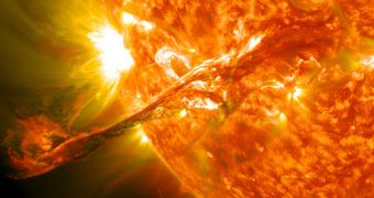 Solar flares can produce radio blackouts and power grid failures on Earth, and can affect satellites in orbit