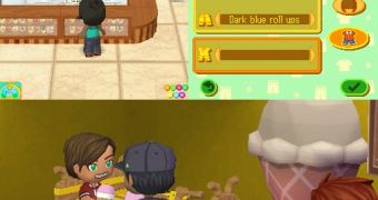 Two DS screenshots above one Wii screenshot