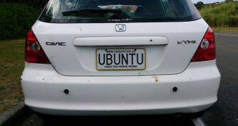 Ubuntu license plate