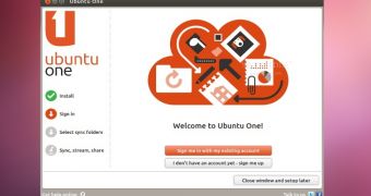 The new Ubuntu One Login Screen