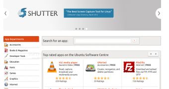 Ubuntu Software Center web interface
