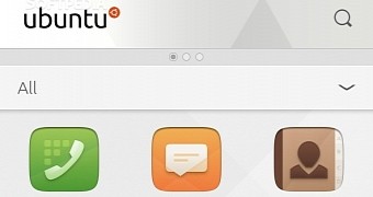 Main desktop for Ubuntu Touch