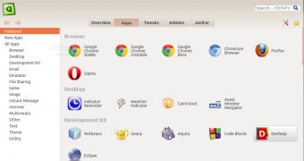 Ubuntu Tweak interface