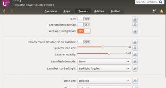 Ubuntu Tweak interface