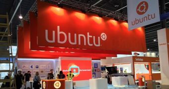 Ubuntu's booth at MWC 2014