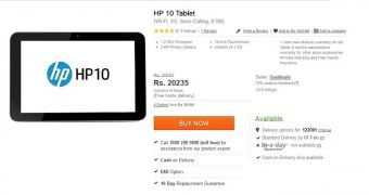 Unannounced HP 10 Tablet appears in India