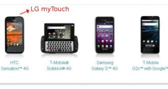 T-Mobile USA "Android phones" section