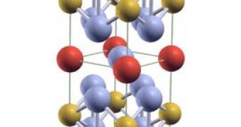 A molecular model of the material studied