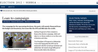 Serbian Election 2012 site defaced