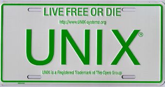 UNIX license plate bearing the "Live Free or Die" slogan