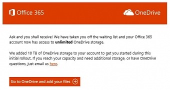 Unlimited OneDrive Storage Starts Rolling Out to Office 365 Users