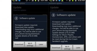 Android 4.0 ICS update for Galaxy S II (screenshots)