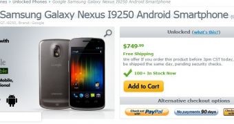 Samsung Galaxy Nexus at Expansys