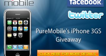 PureMobile's iPhone 3GS Giveaway banner
