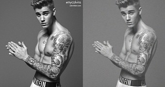 Unretouched Photo of Justin Bieber for Calvin Klein Leaks, Is Hilarious