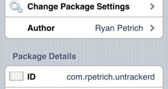 Untrackerd, by Ryan Petrich is available through Cydia