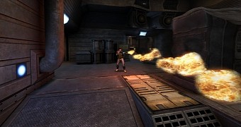 Flamethrower in Unvanquished Alpha 38