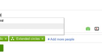 Hashtag autocompletion in Google+