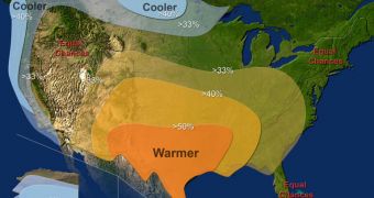 The Winter Outlook for the 2010-2011 winter season, released by NOAA