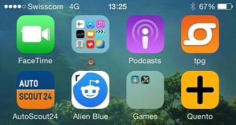 User chooses an interesting emoji to "name" the folder filled with useless Apple apps