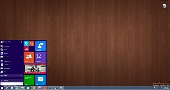 Start menu design in Windows 10