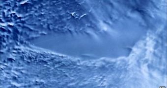 This is a satellite view of Lake Vostok, which has been separated from the rest of the world for at least 14 million years