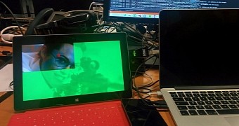 VLC for Windows Phone running on Surface RT