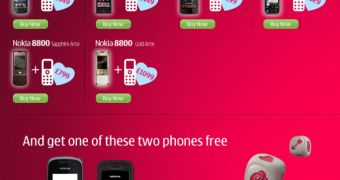 Nokia UK offers a free phone upon the purchase of another for this year's Valentine's Day
