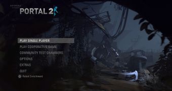 Portal 2 main menu