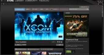 Steam for Linux interface