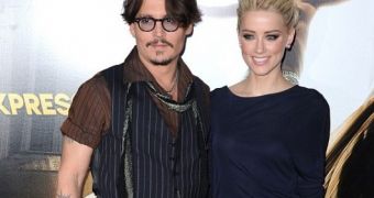 Johnny Depp and Amber Heard at the premiere of “The Rum Diary”