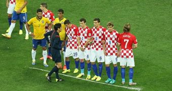 Vanishing spray helps prevent cheating at the 2014 FIFA World Cup