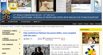 Vatican Says Batman Article on Website and Twitter Not the Work of Hackers