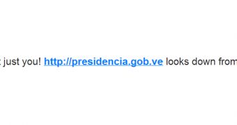 presidencia.gob.ve taken offline