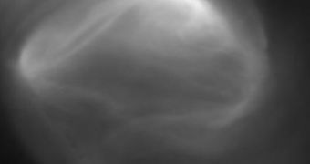 Still picture of the hurricane on Venus