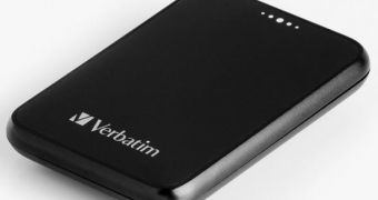 Verbatim's Pocket Hard Drive is capable of storing up to 250GB and runs on USB 2.0