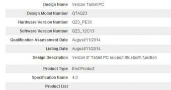 Verizon 8-inch tablet in the pipeline