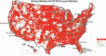 Verizon plans rolling-out LTE in 38 major metropolitan areas in 2010