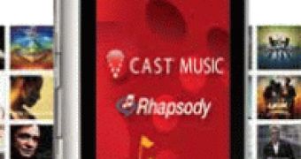 LG Dare featuring V CAST Music with Rhapsody