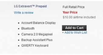 Verizon Debuts LG Extravert for $110 (80 EUR) on Prepaid