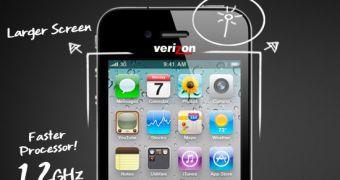 Mockup of Verizon iPhone banner