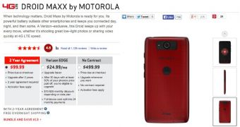 Motorola DROID MAXX in Red