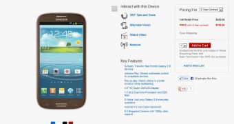 Galaxy S III in Amber Brown