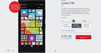 Verizon Lumia 735 Goes on Sale for $80 on 2-Year Contract