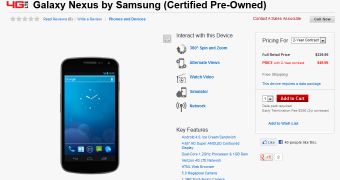Verizon Offers Pre-Owned Galaxy Nexus at $229.99, Contract-Free