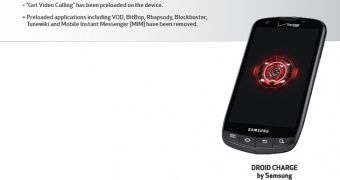 DROID Charge set to receive software update soon