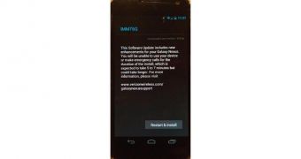 Software update IMM76Q for Galaxy Nexus (screenshot)