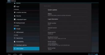 Motorola 4G LTE "About tablet" (screenshot)